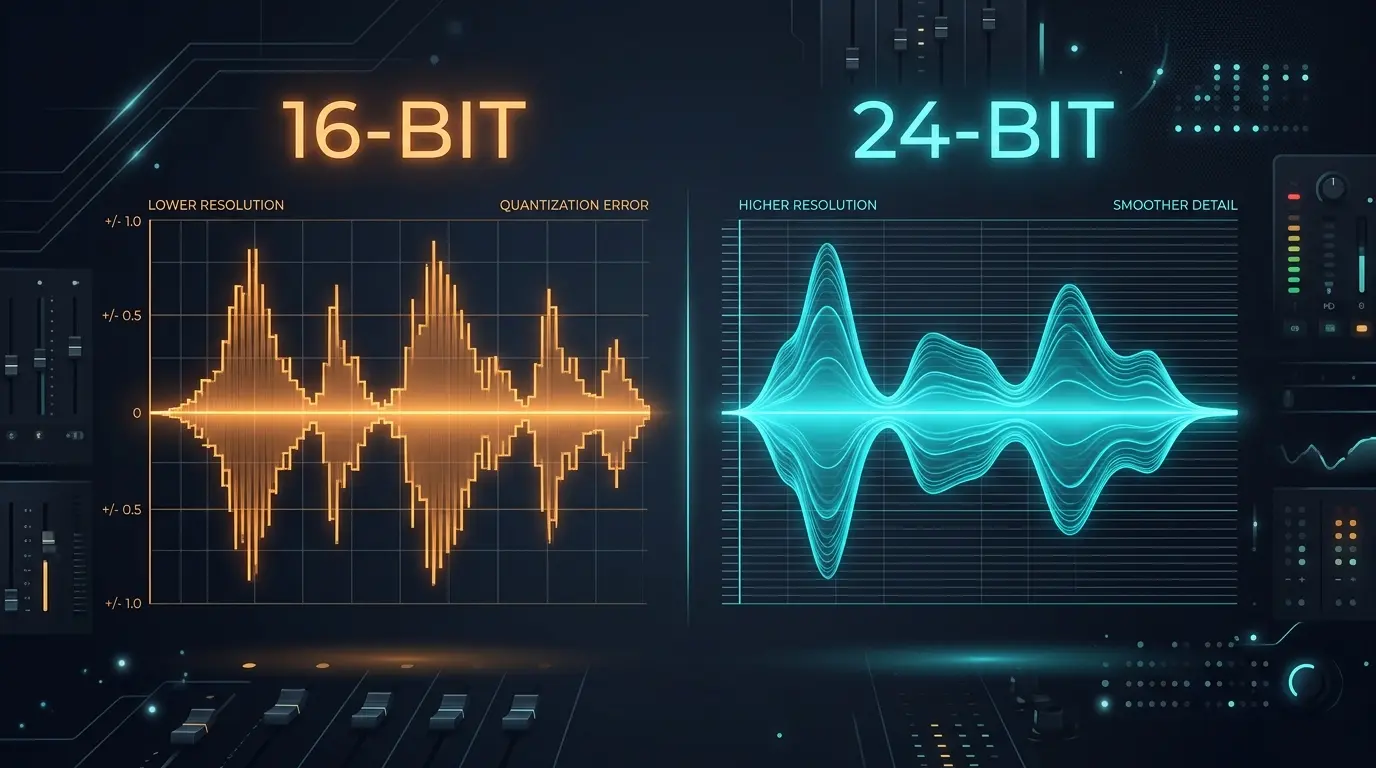 16-Bit vs 24-Bit Audio: What's the Difference?