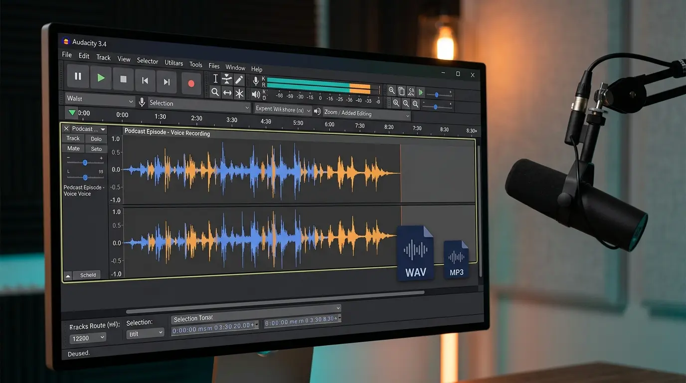 Best Audio Format for Podcast Editing in Audacity